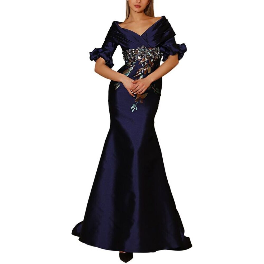 Terani Couture Womens  Embellished Maxi Dress